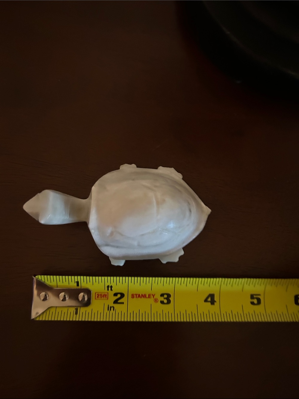 White Ceramic Turtle Figurine Decorative Accent
